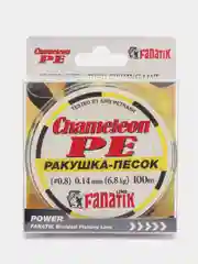 Шнур FANATIK Chameleon PE X4 100 м. (#0,8) 0,14мм. РАКУШКА-ПЕСОК