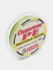 Шнур FANATIK Chameleon PE X4 100 м. (#0,8) 0,14мм. РАКУШКА-ПЕСОК