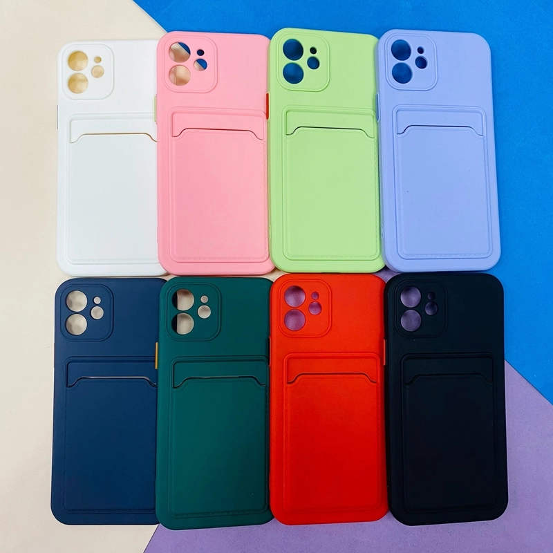 Чехол с карманом для iPhone 11, Samsung S20 FE, S21 FE, 12 Pro Max, Honor 50 Lite