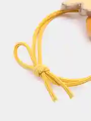 Желтый резинка для волос с камнем