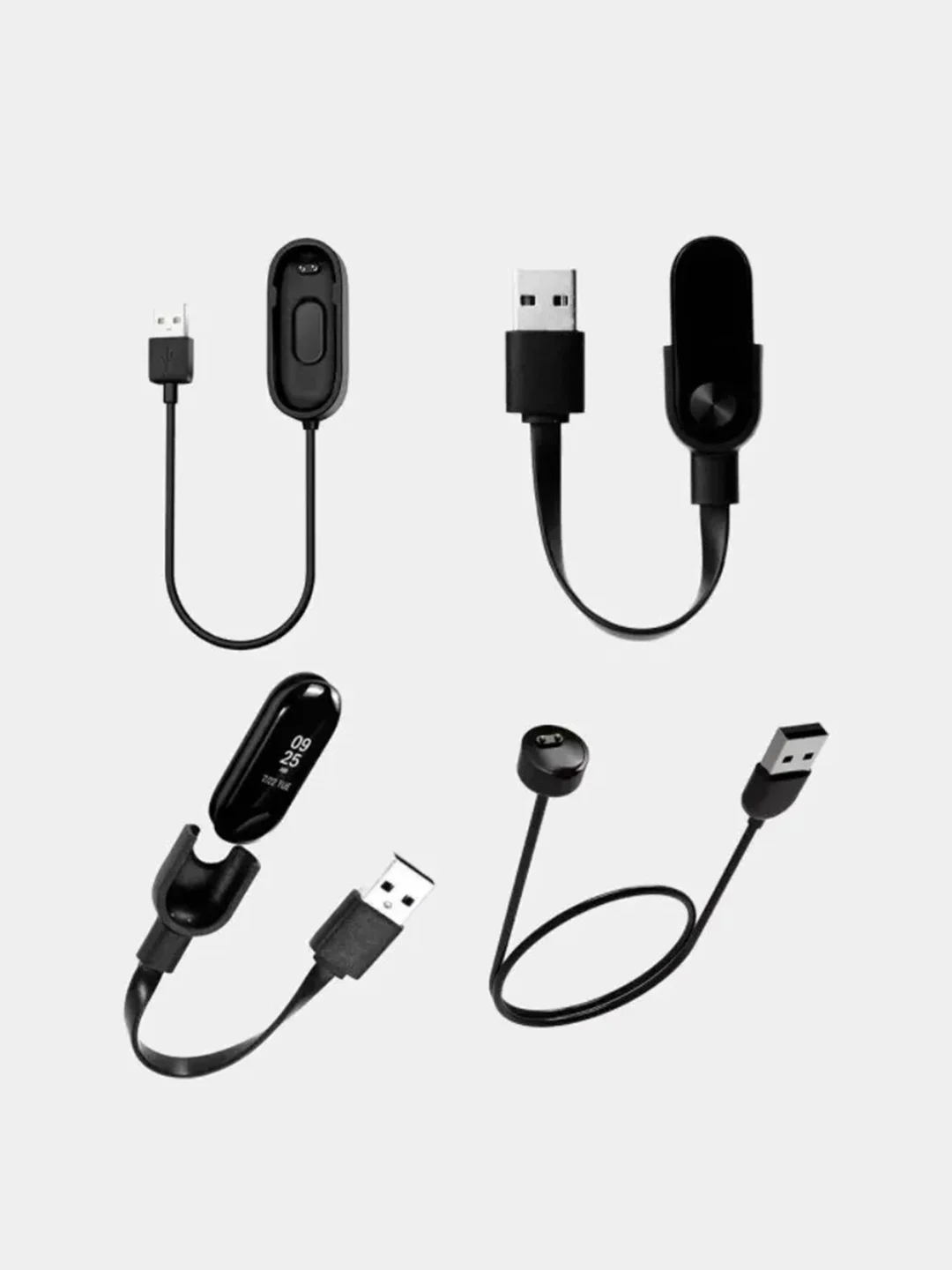 Зарядное устройство для часов Xiaomi Mi Band 3,4,5,6,7,8, кабель Сяоми Ми Банд