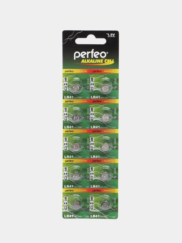 Батарейки Perfeo AG3 (LR41, G3, 392, LR736, 192, SR41) для часов