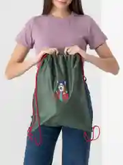 Лесной зеленый мешок для сменной обуви, на завязках, с отражателем