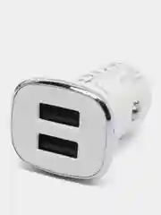 Белый автомобильная зарядка Borofone BZ12, Lightning, 2.4A
