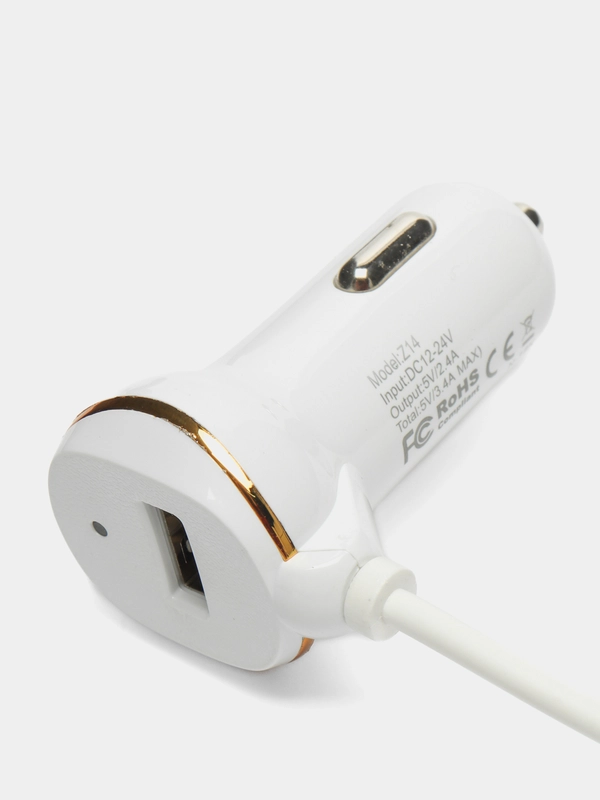 Автомобильное зарядное устройство Hoco Z14, для micro-USB