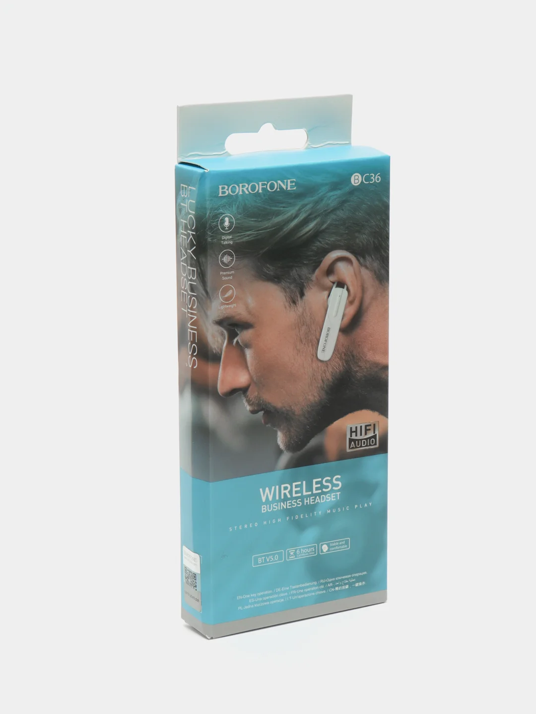 Белый стереогарнитура Borofone BC36,  Bluetooth
