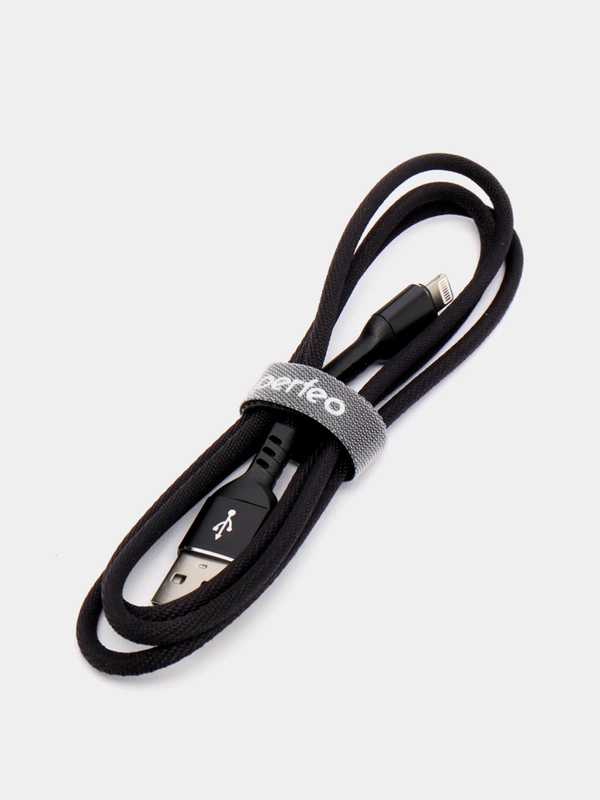 Кабель для iPhone PERFEO, USB - 8 PIN Lightning, черный, длина 1 м