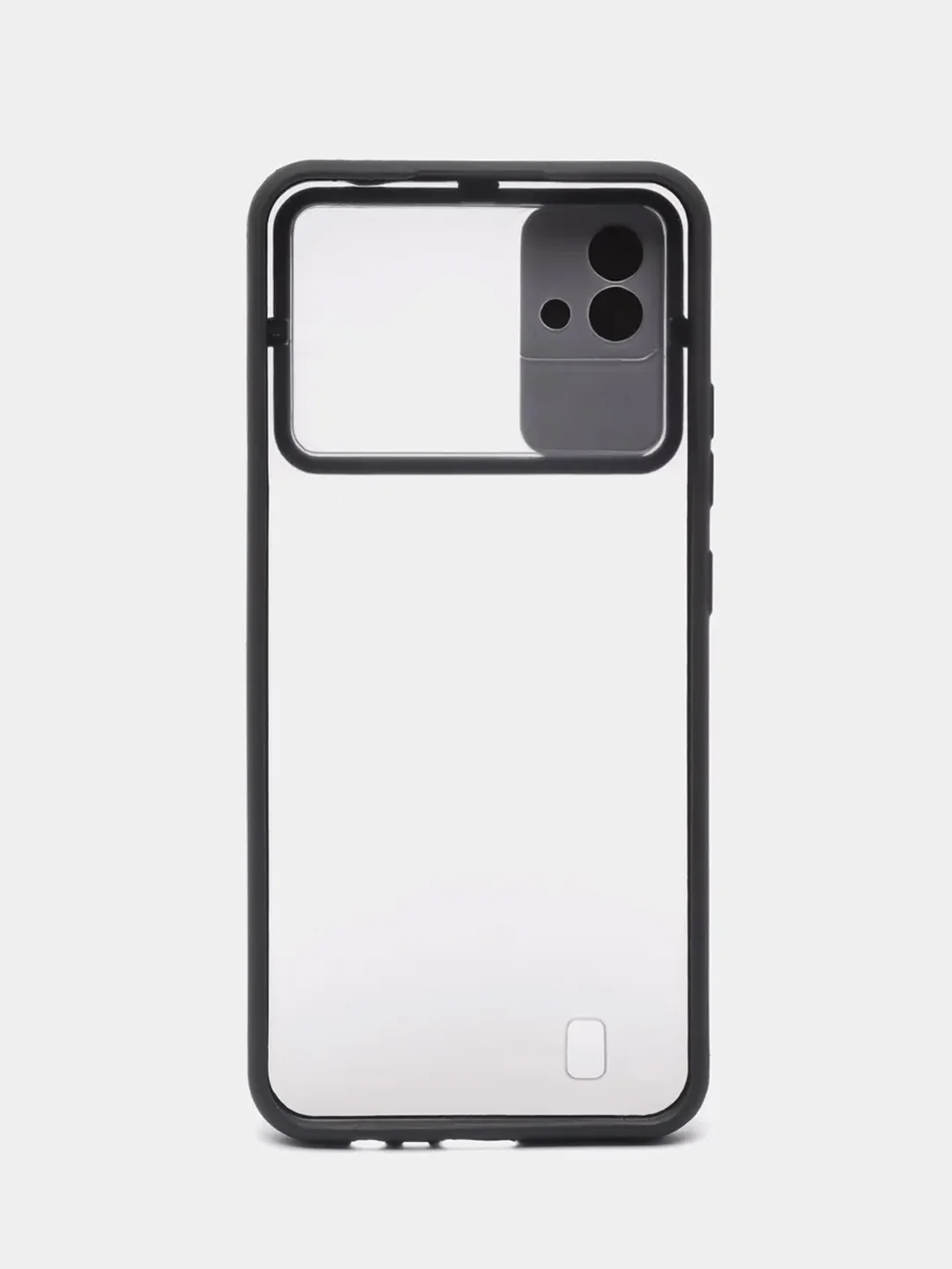 Черный чехол для REALME C11 2021/ REALME C20 с задвижным окном для защиты камеры
