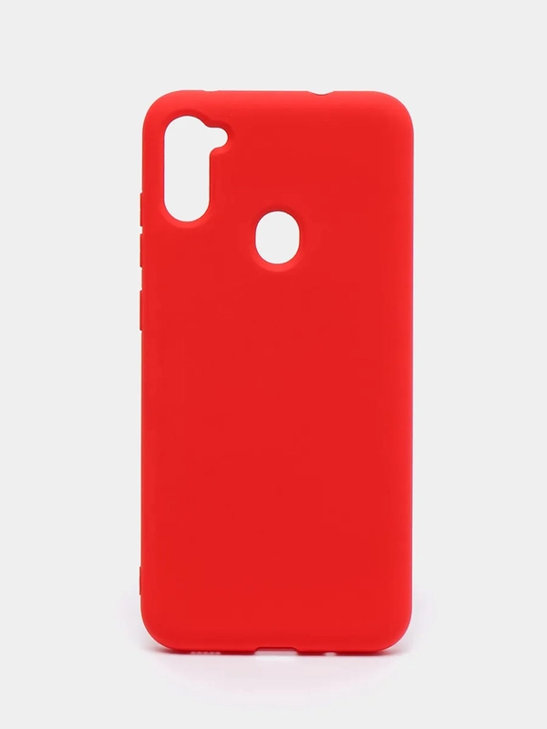 Чехол BoraSCO для Samsung Galaxy M11, красный, с микрофиброй