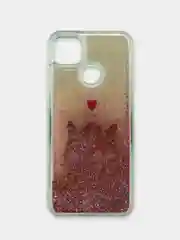 Карамельный чехол Xiaomi Redmi 9C, Redmi 9C NFC, Redmi 10A, Редми 9С переливающийся жидкий с блестками