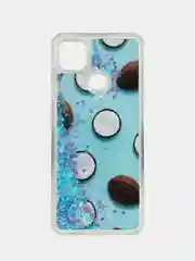 Ледяной чехол Xiaomi Redmi 9C, Redmi 9C NFC, Redmi 10A, Редми 9С переливающийся жидкий с блестками