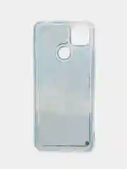 Синий чехол Xiaomi Redmi 9C, Redmi 9C NFC, Redmi 10A, Редми 9С переливающийся жидкий с блестками