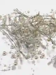 Белый гирлянда новогодняя светодиодная Бисер, LED, на батарейках