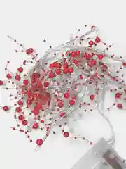 Белый гирлянда новогодняя светодиодная Бисер, LED, на батарейках