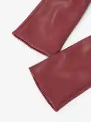 Красный перчатки женские, кожаные