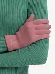 Бордовый перчатки женские однотонные