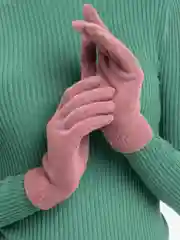 Бордовый перчатки женские однотонные
