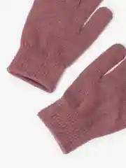 Бордовый перчатки женские однотонные