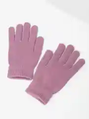 Коралловый перчатки женские однотонные