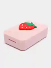 Вишнёвый контейнер-футляр для контактных линз