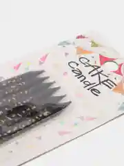 Черный свечи для торта длинные, набор