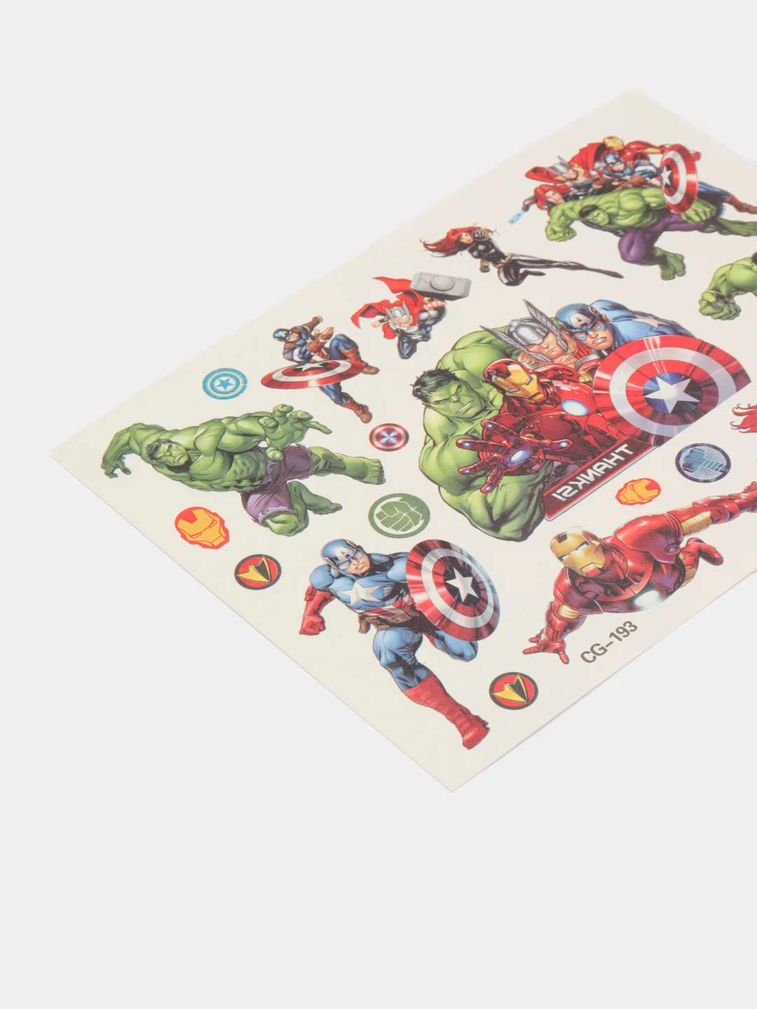 Бордовый татуировка детская, временная (переводная) герои Марвел Marvel
