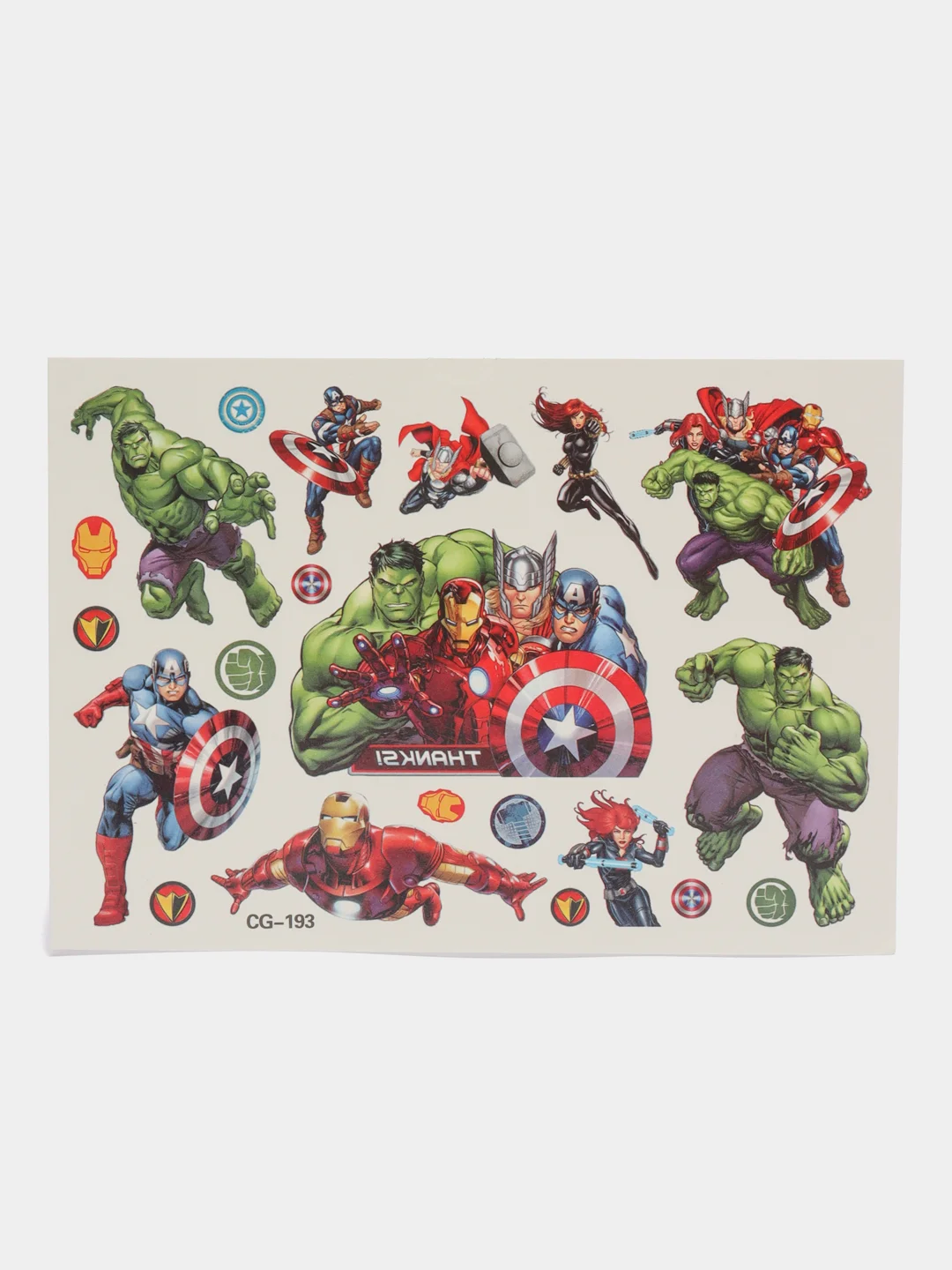 Бордовый татуировка детская, временная (переводная) герои Марвел Marvel