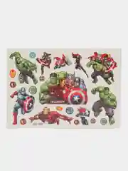 Бордовый татуировка детская, временная (переводная) герои Марвел Marvel