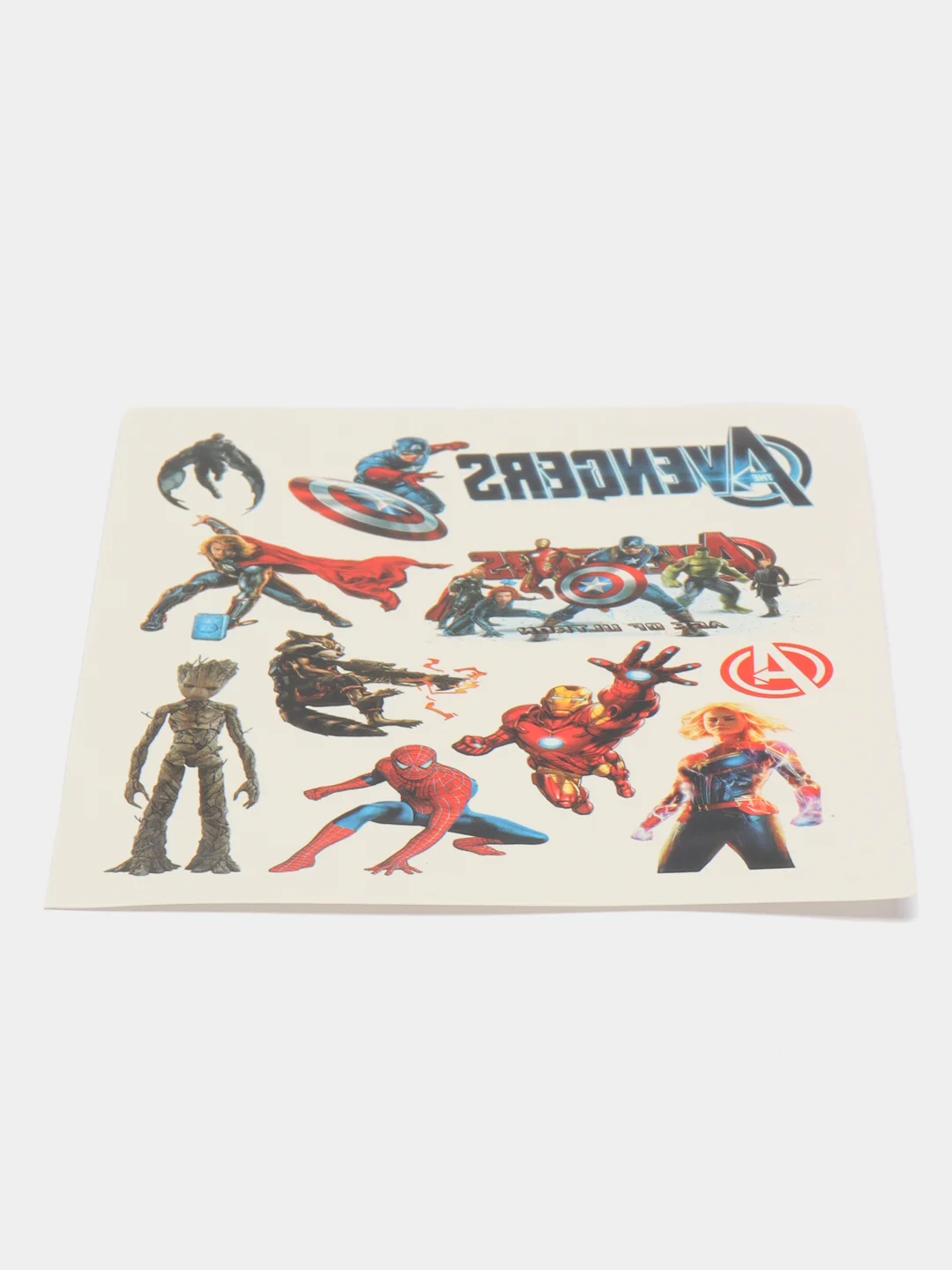 Голубой татуировка детская, временная (переводная) герои Марвел Marvel