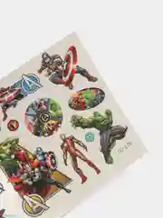 Белый татуировка детская, временная (переводная) герои Марвел Marvel