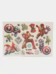 Бежевый меланж татуировка детская, временная (переводная) герои Марвел Marvel