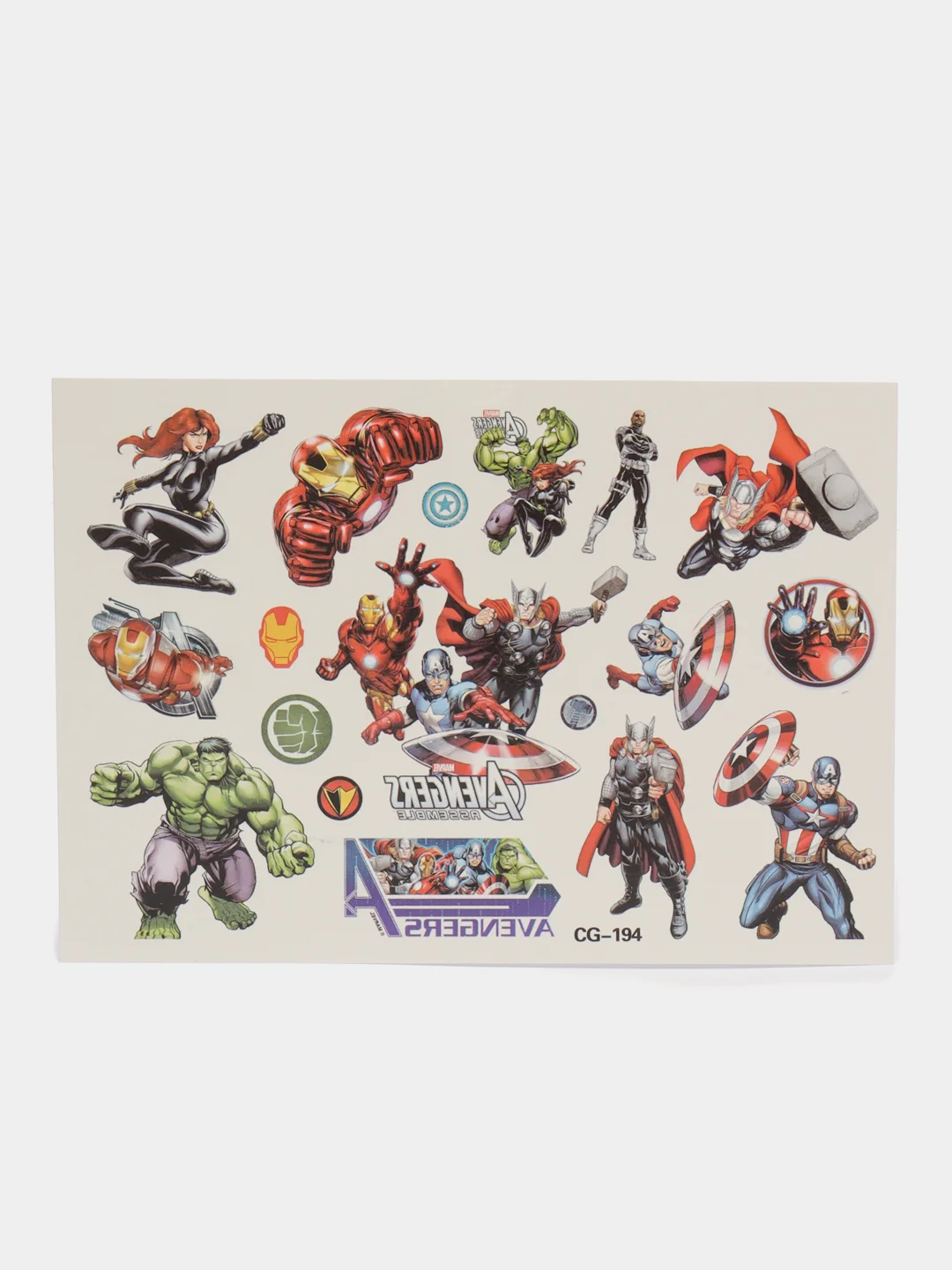 Бежевый татуировка детская, временная (переводная) герои Марвел Marvel