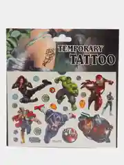 Бирюзовый татуировка детская, временная (переводная) герои Марвел Marvel