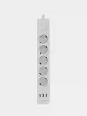 Сетевой фильтр Harper UCH-550, 5 метров, 5 розеток, 3 USB, 4000 Вт, белый