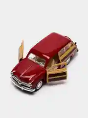 Красный машинка металлическая, 1:40, 1949 Ford Woody Wagon KT5402D