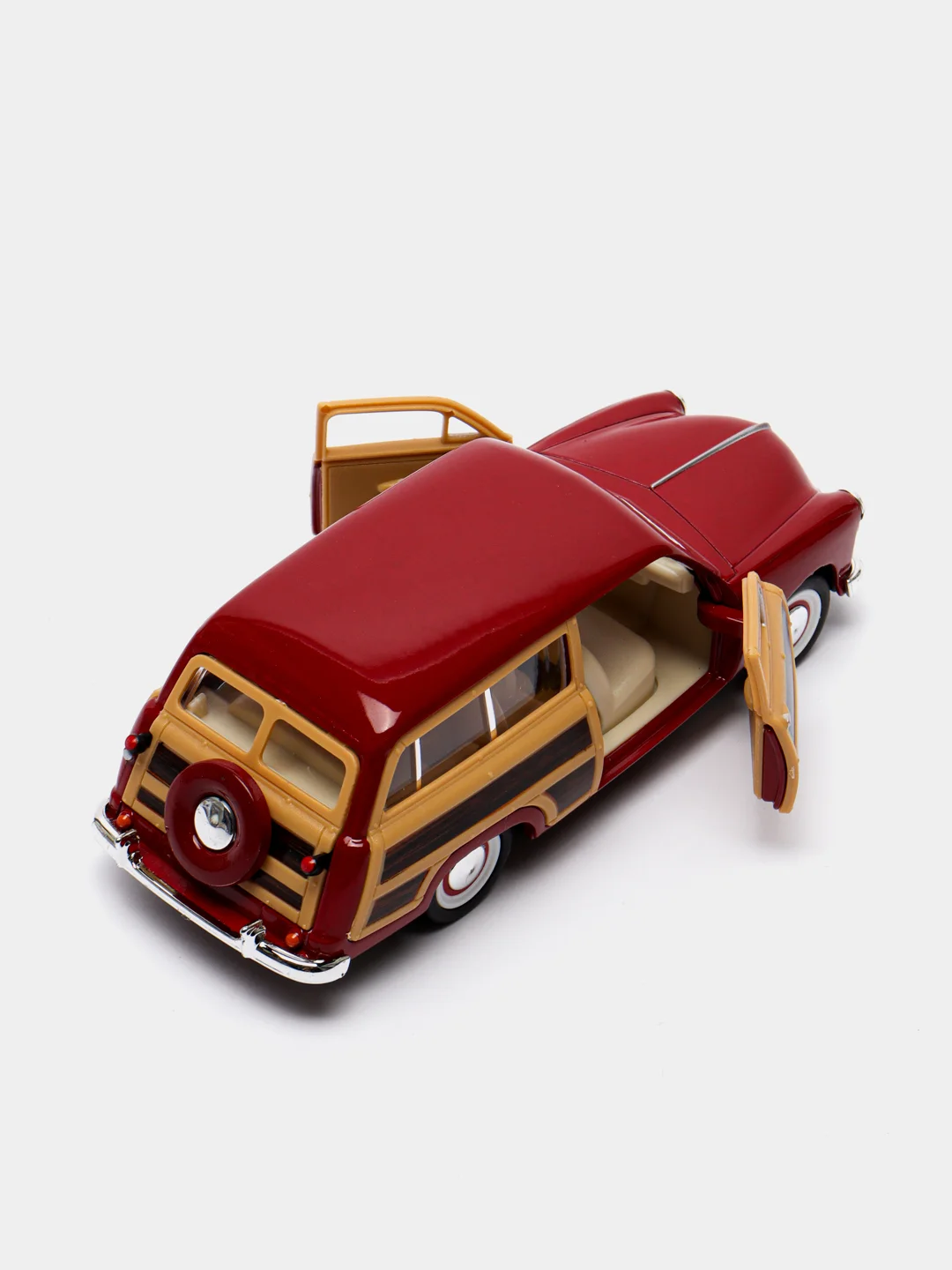 Красный машинка металлическая, 1:40, 1949 Ford Woody Wagon KT5402D