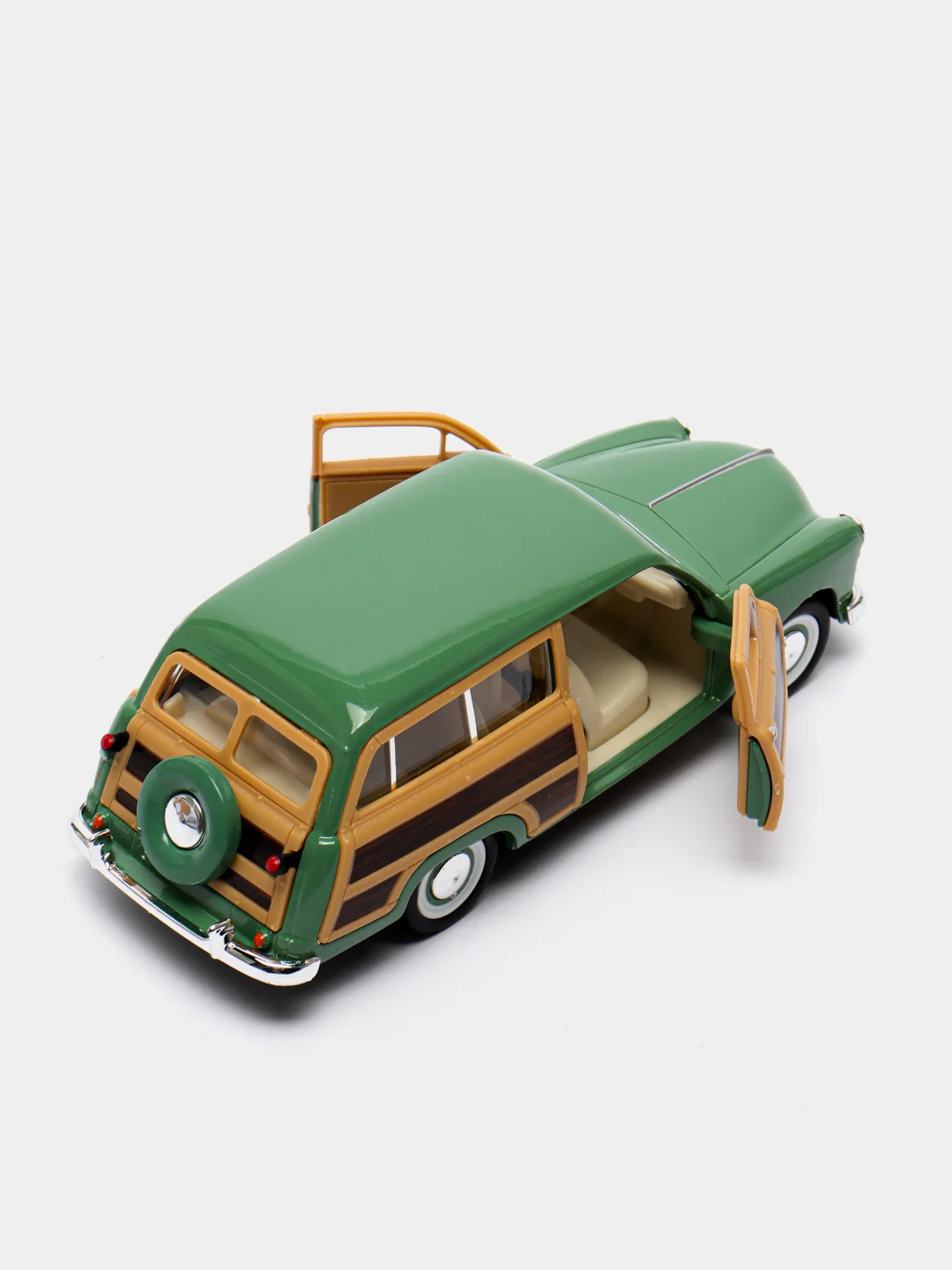 Зеленый машинка металлическая, 1:40, 1949 Ford Woody Wagon KT5402D