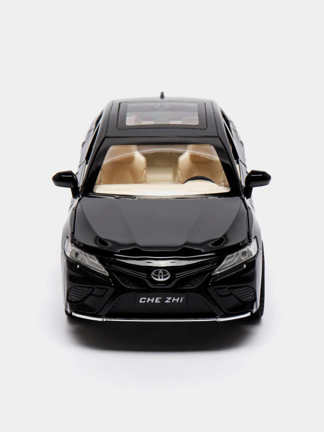 Черный металлическая машинка Che Zhi 1:24 Toyota Camry Sport CZ130A, инерционная, свет, звук