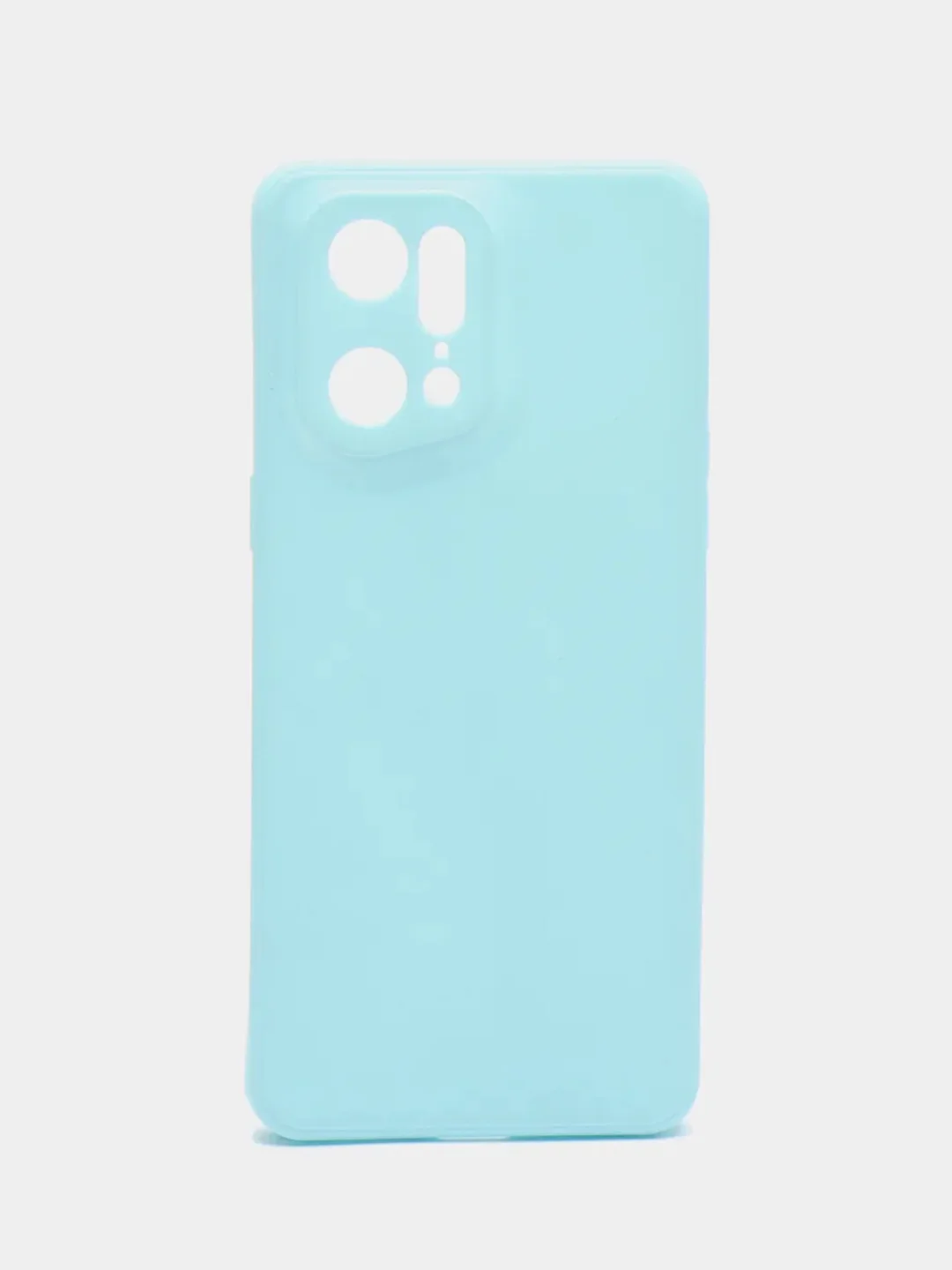 Бирюзовый чехол Oppo Find x5 pro, силиконовый (Оппо Финд Х5 Про)