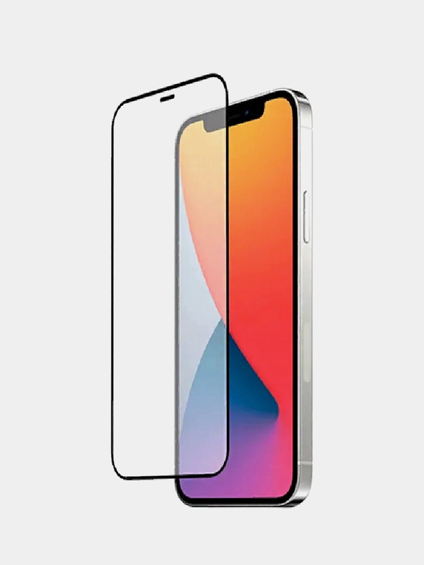 Защитное стекло 2.5D на iPhone XR / 11, XS Max / 11 Pro Max, X / XS / 11 Pro, 12 / 12 Pro, 13 / 13 Pro, черное