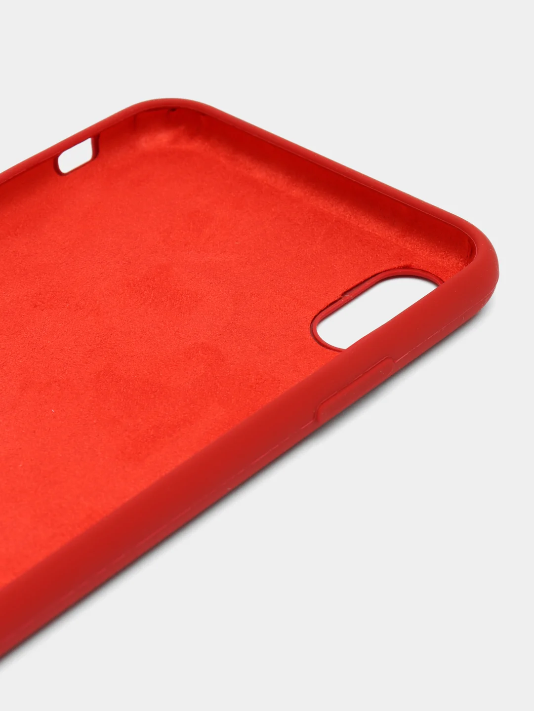 Красный чехол для iPhone XS Max, силиконовый