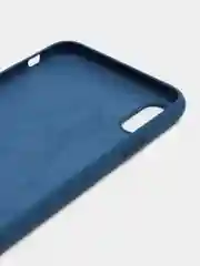 Синий меланж чехол для iPhone XS Max, силиконовый