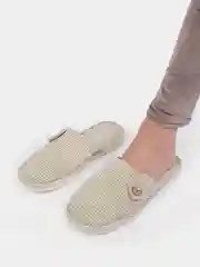 Бежевый тапочки домашние женские