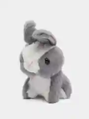 Серый мягкая игрушка зайчик, кролик. Брелок заяц. Подарок на пасху
