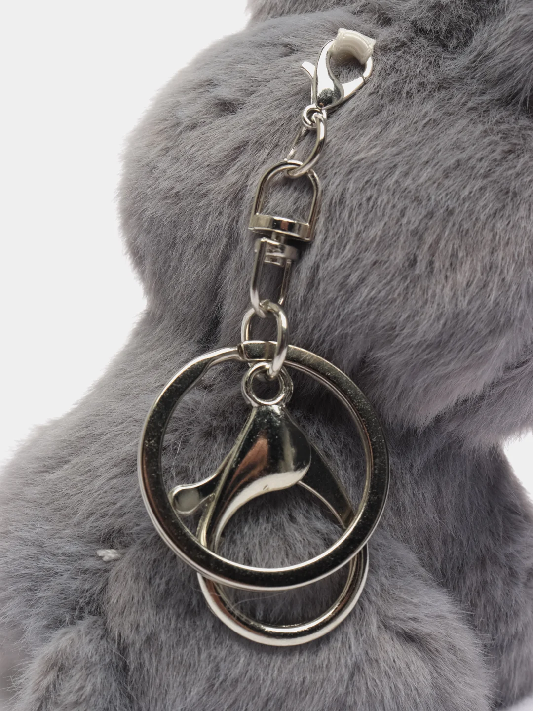 Серый мягкая игрушка зайчик, кролик. Брелок заяц. Подарок на пасху