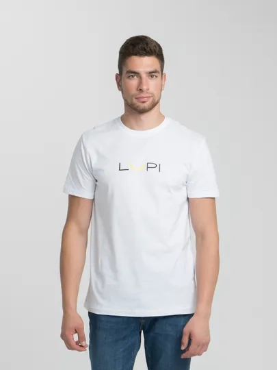Футболка мужская, белая, Lupi