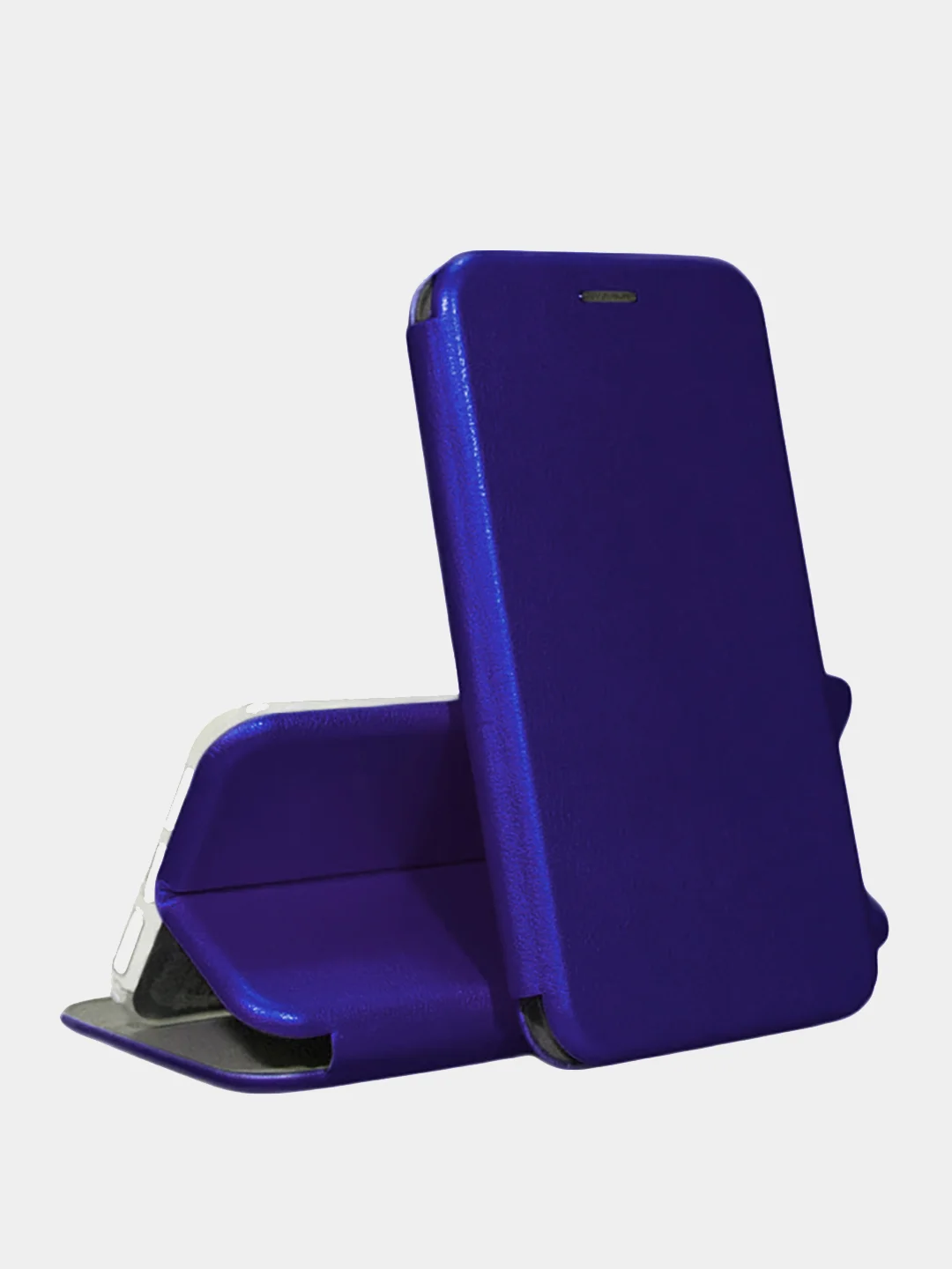 Синий чехол-книжка с визитницей для Realme C35, с отделом для карточки