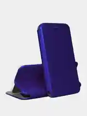 Синий чехол-книжка с визитницей для Realme C35, с отделом для карточки