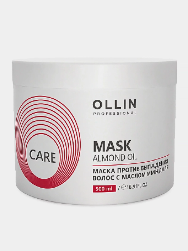 Маска простив выпадения волос OLLIN CARE, с маслом миндаля, 500 мл