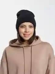 Черный женская шапка